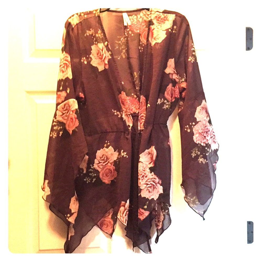Flowery Shear cover up.